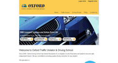 Desktop Screenshot of oxfordtrafficviolatorschool.com